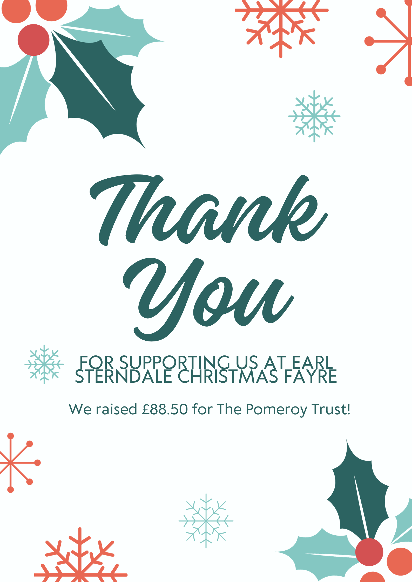 Thank you from the PomeroyTrust
